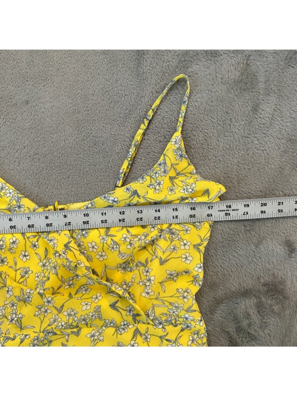 Banana Republic Bright Yellow Maxi Floral Sun Dress Women's 6 Tall Long - Picture 3 of 8